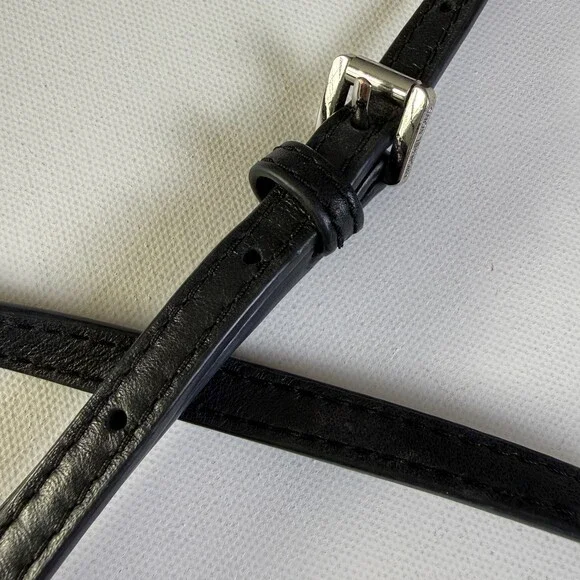 MICHAEL KORS Jet Set East West Crossbody Bag Black MK Signature Top Zip Purse - Picture 8 of 16